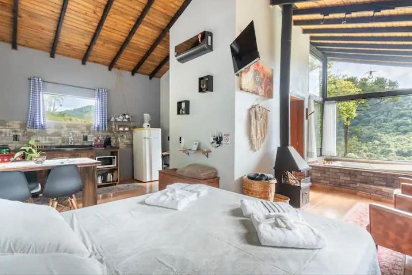 Cabana Sassafras Com Hidromassagem Alfredo Wagner Exterior photo